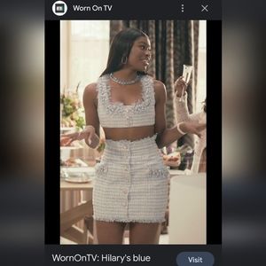 Sen Tweed Fringe mini Skirt